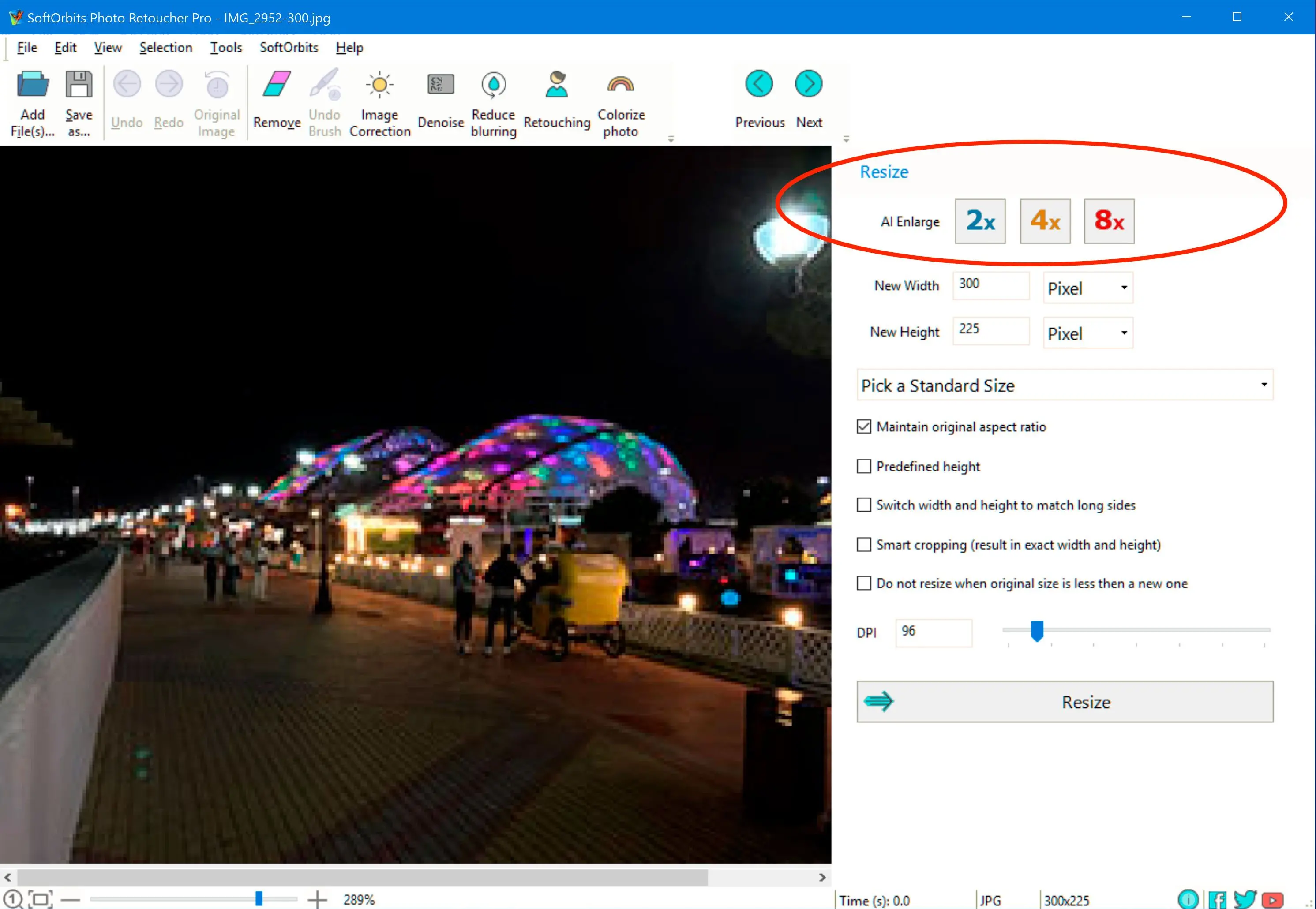 SoftOrbits Photo Retoucher 屏幕截图.