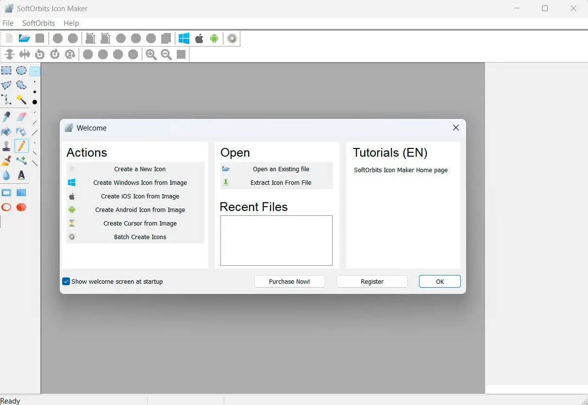 Launch the program..