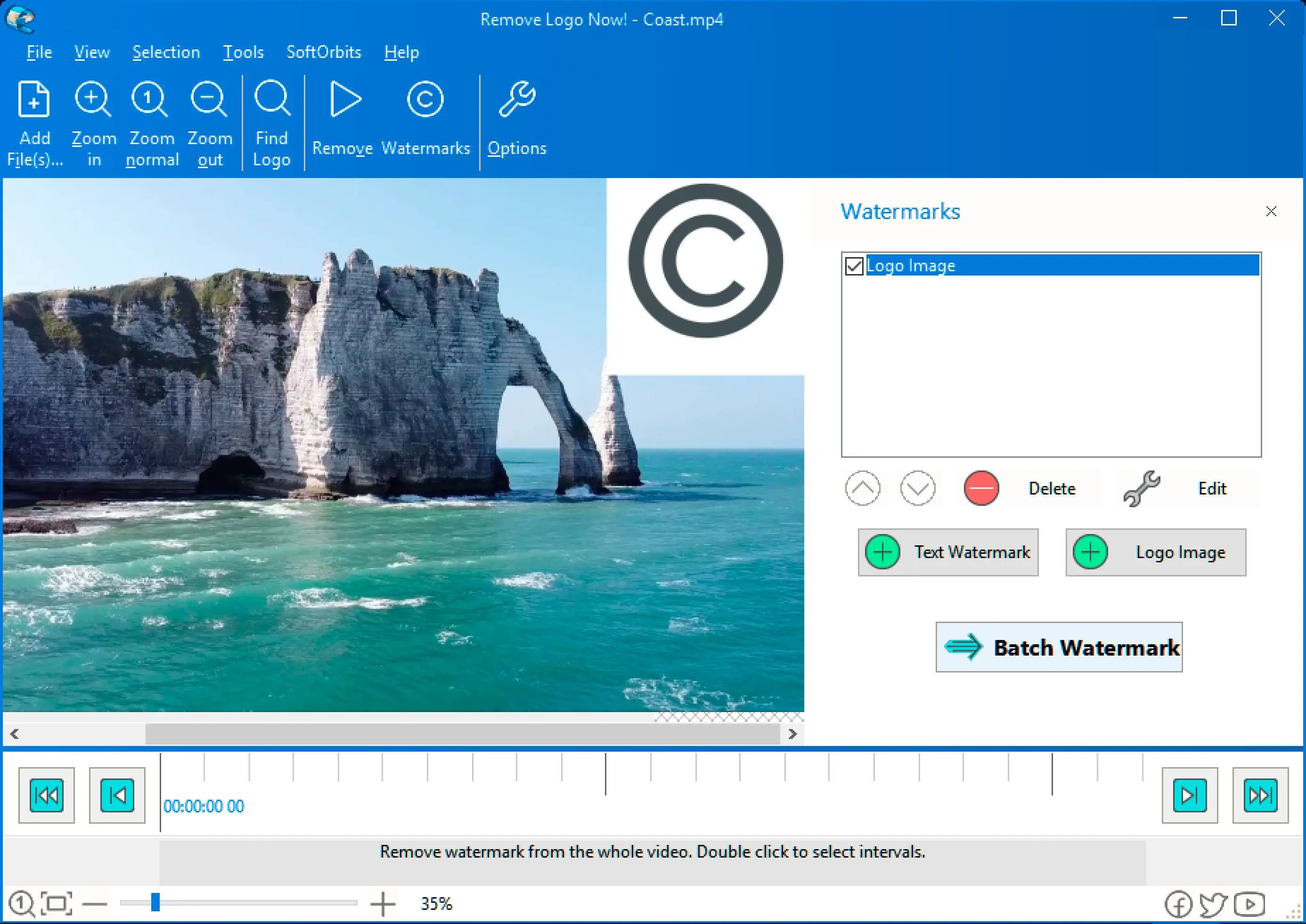 添加徽标叠加或其他徽标..