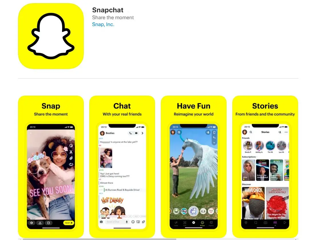 Snapchat文本软件..
