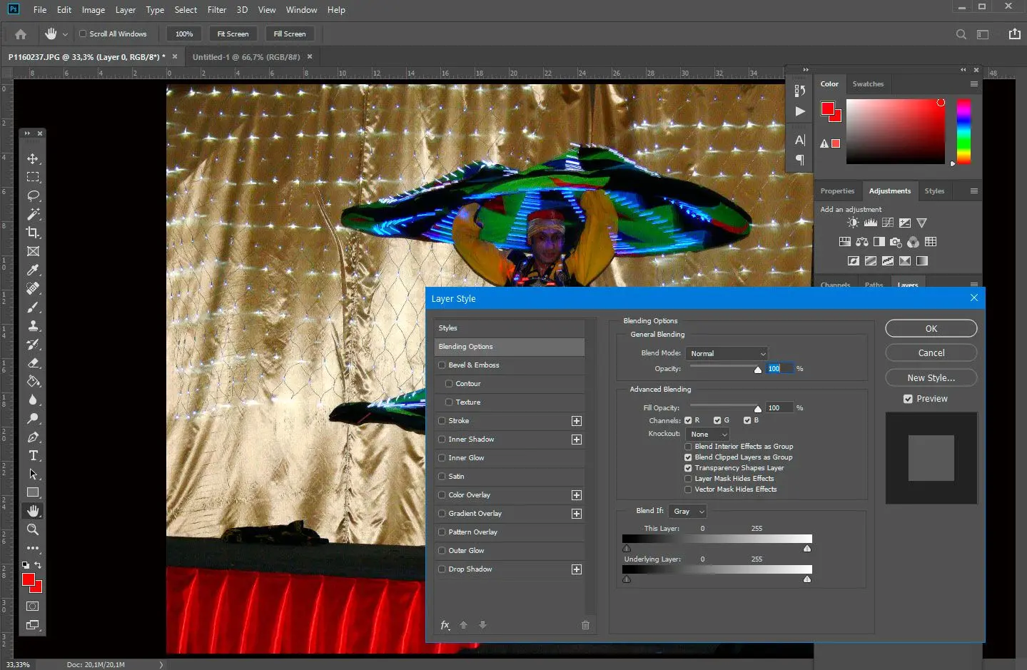 Blend mode..
