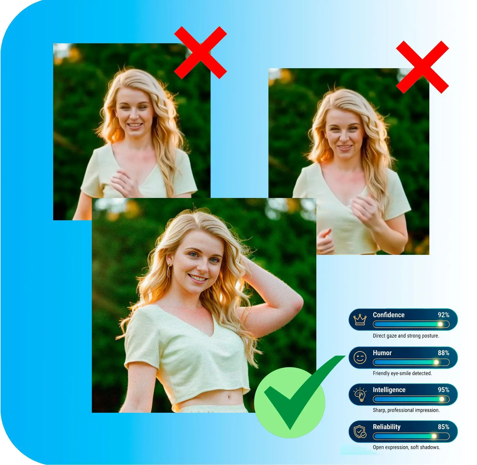 使用多个标准选择你最好的照片.