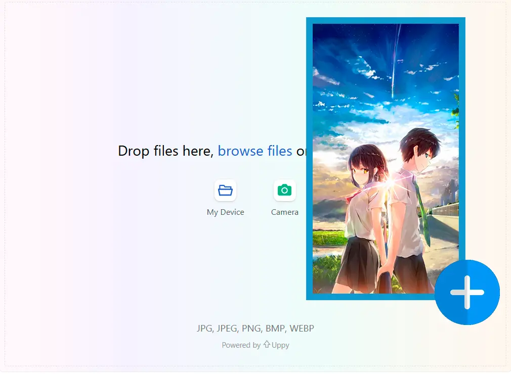 上传您的角色照片.