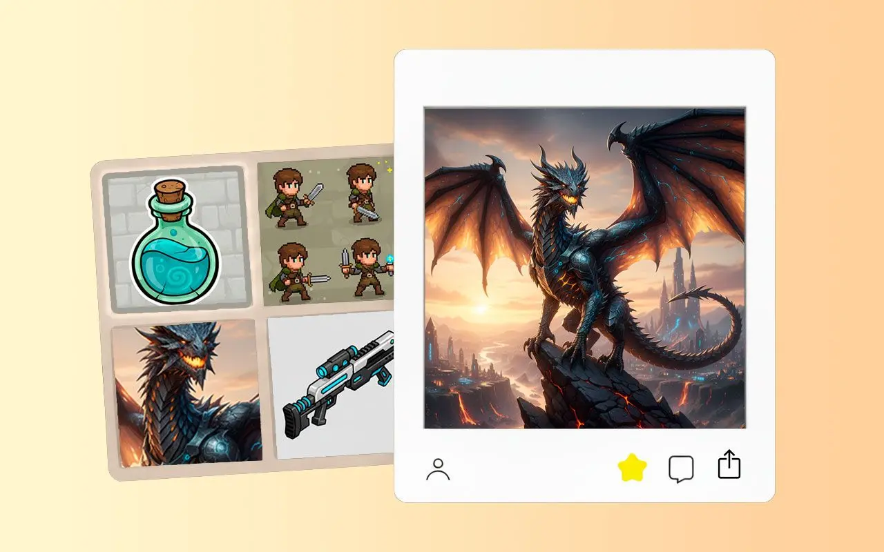 创造您能想象的任何事物: 游戏资产与精灵图.