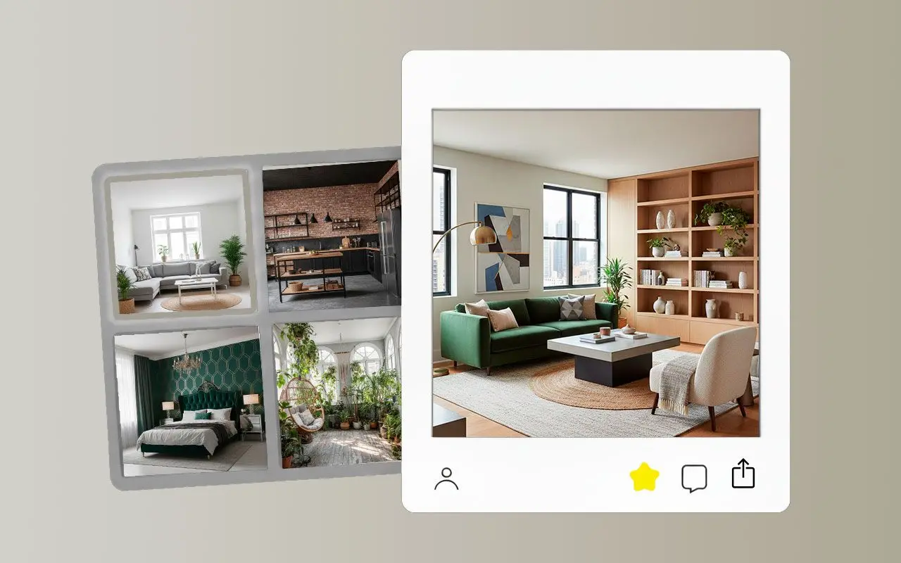 创造您能想象的任何事物: 室内设计概念.