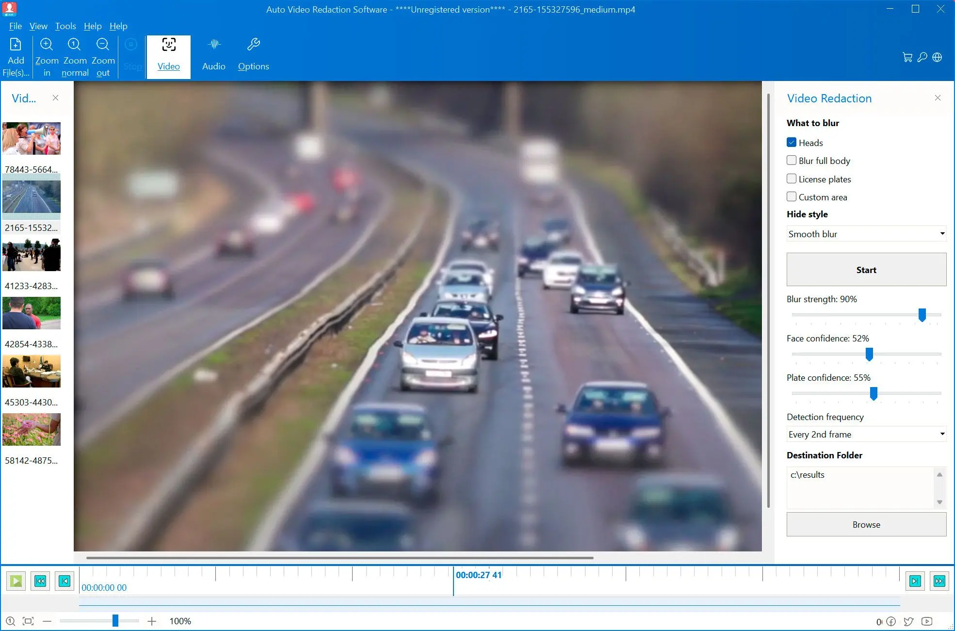 Auto Video Redaction Software 屏幕截图.