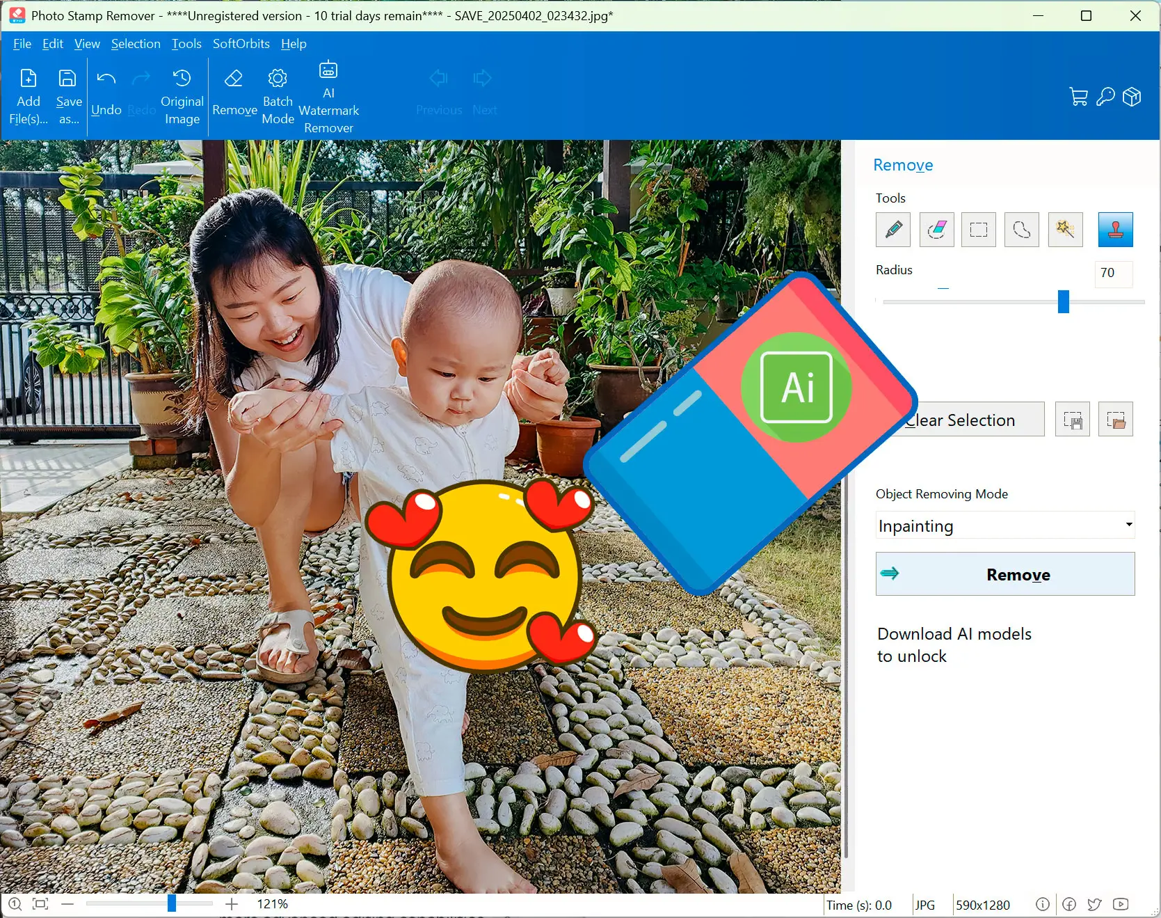 Photo Stamp Remover 屏幕截图.