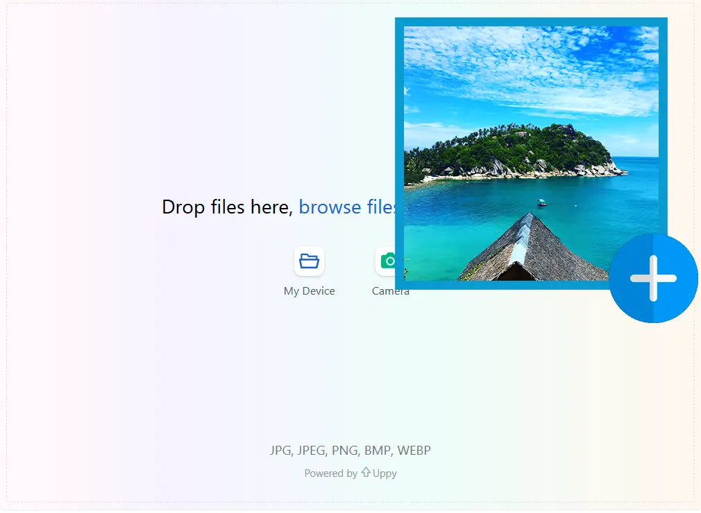 上传您的低分辨率照片.