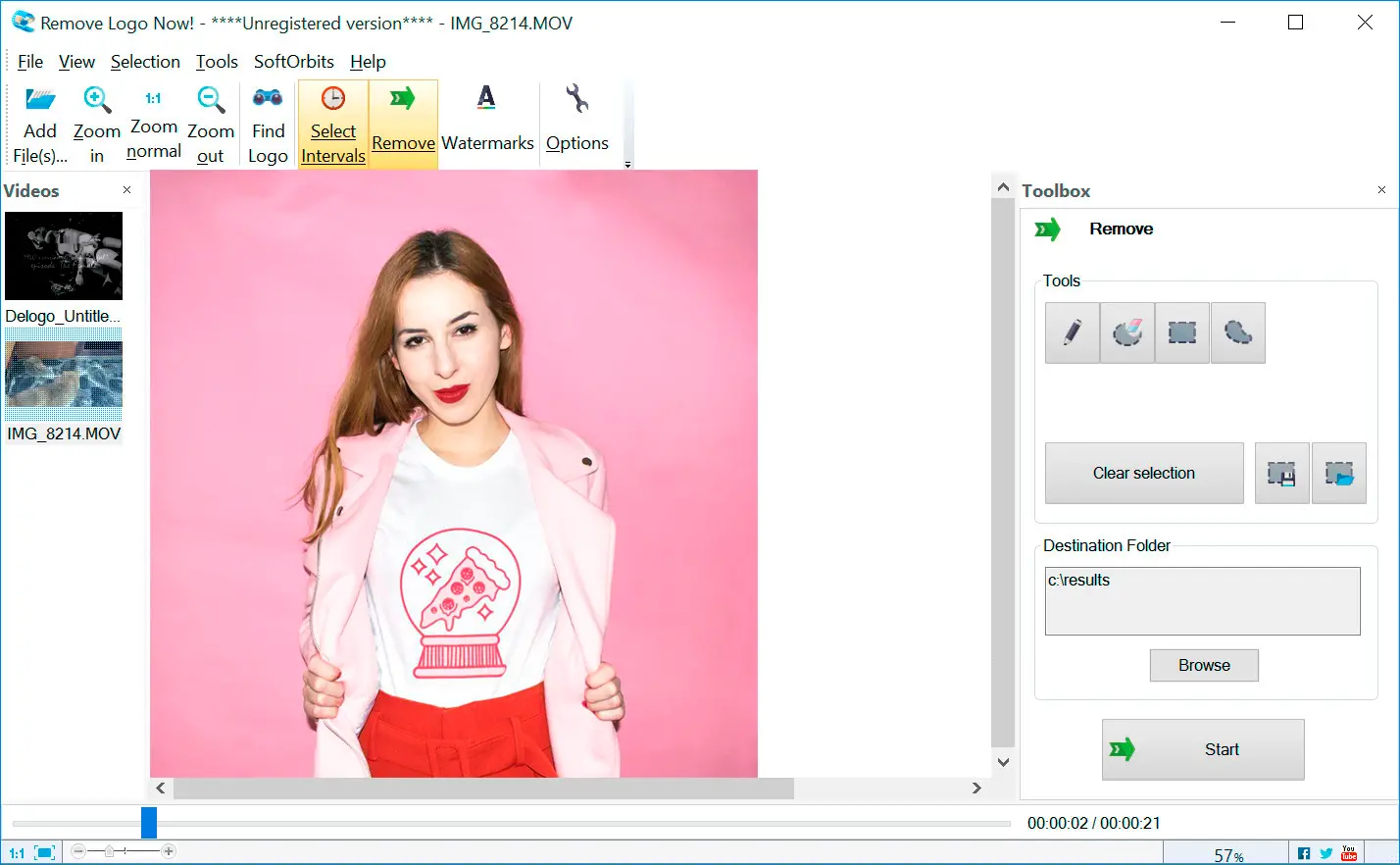 Remove Logo Now: 屏幕截图.