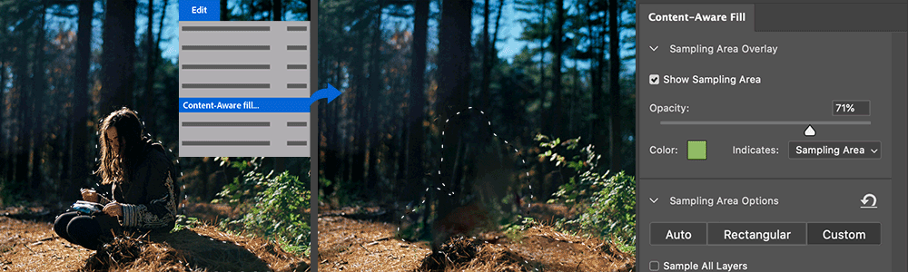 在photoshop中删除水印