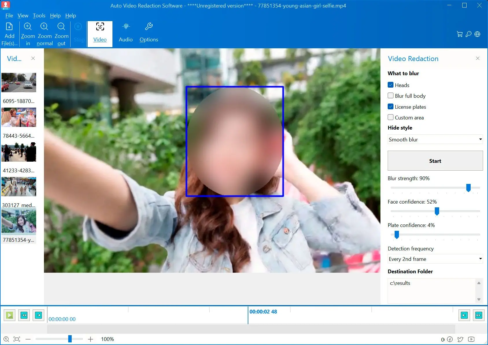 Auto Video Redaction Software 屏幕截图.
