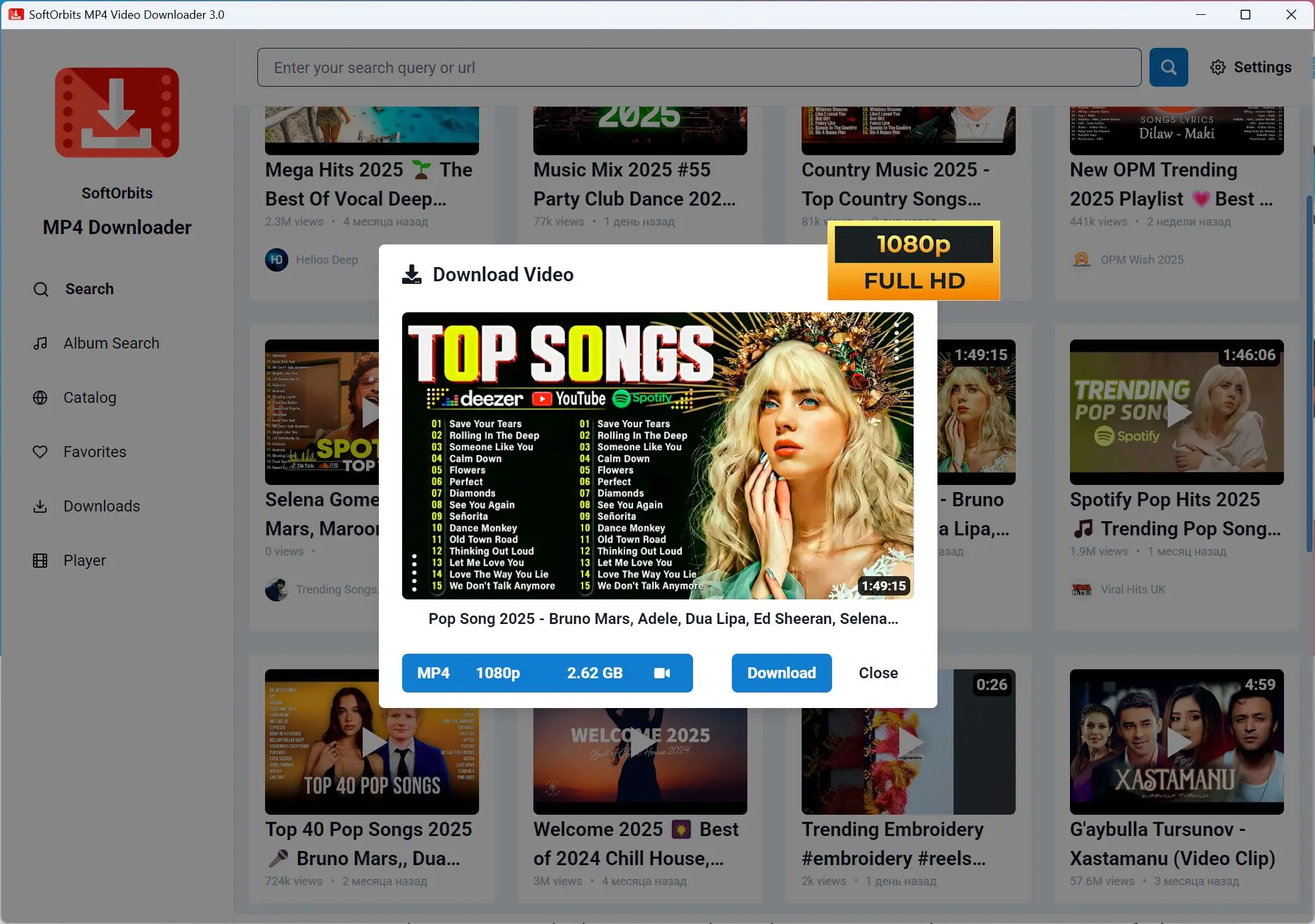 MP4 Downloader for Youtube 屏幕截图.