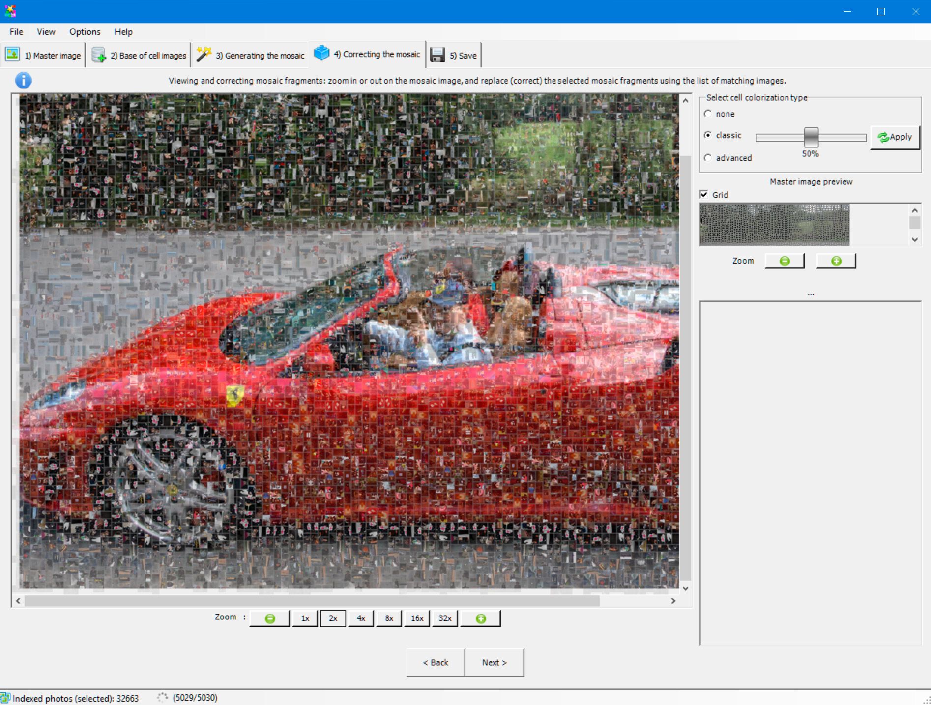 Photo Mosaic Software 屏幕截图.