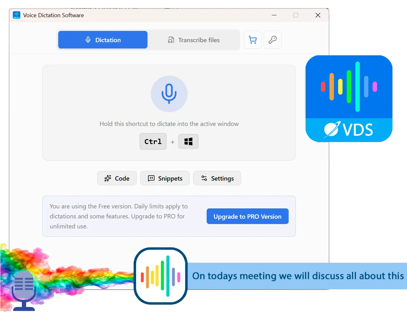 SayOnce - Voice Dictation Software 屏幕截图.